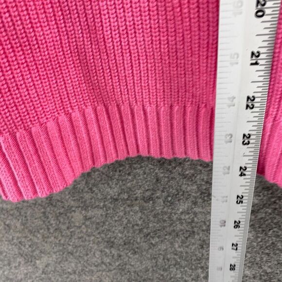 5/$45 Talbots Sweater Pullover Women PS Petite Pink Knit Long Sleeve Cotton - Picture 8 of 9